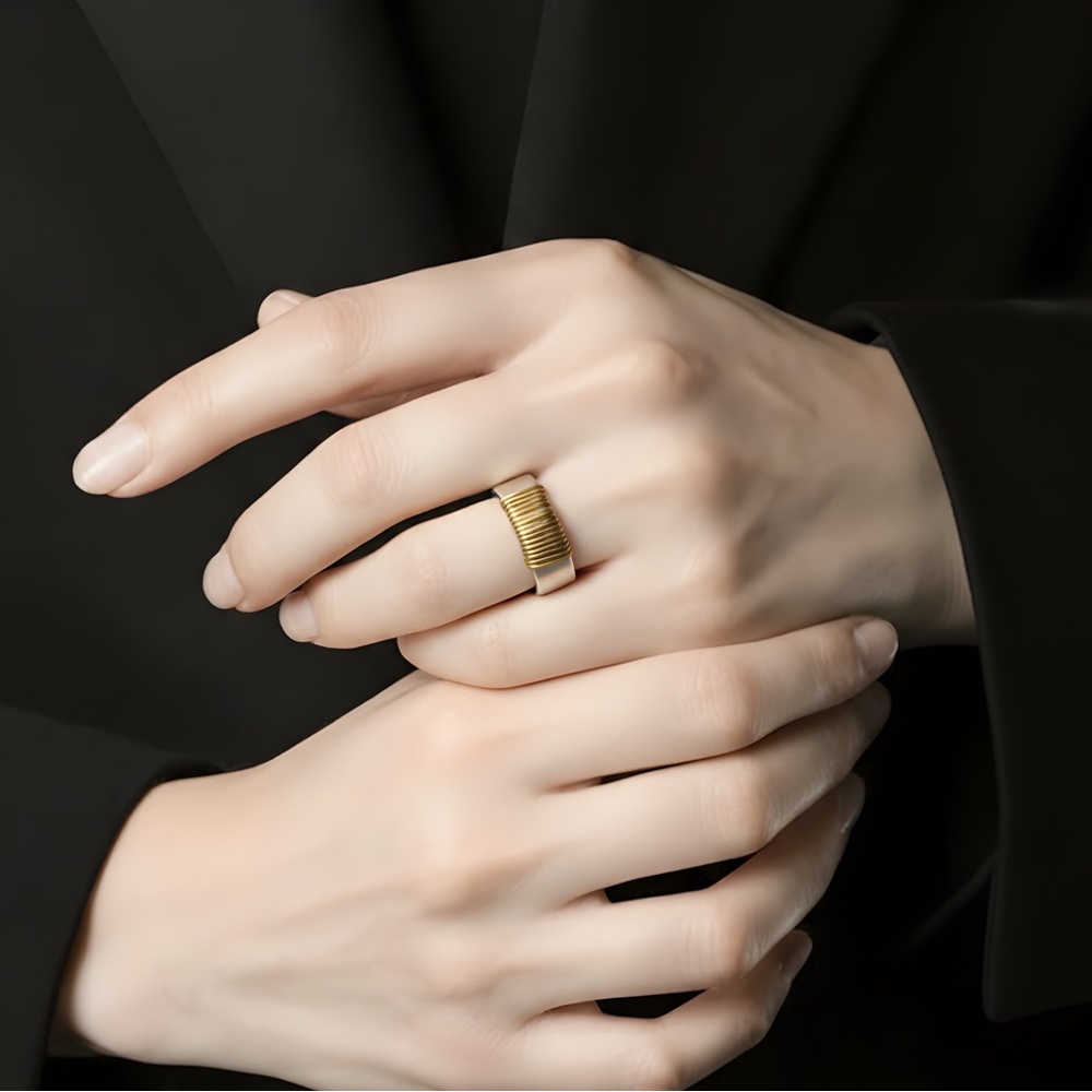 *NEW* 925 Silver Hammered Look Multi-Wrap Ring